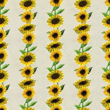 Ayçiçekli kusursuz desen