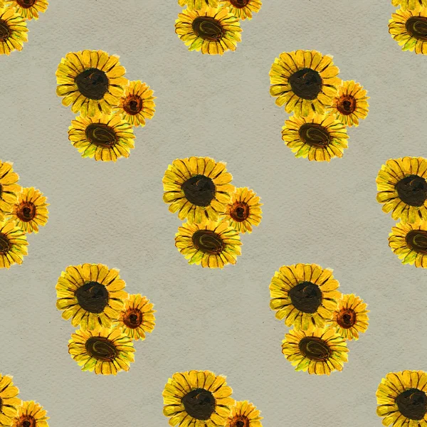 Ayçiçekli kusursuz desen