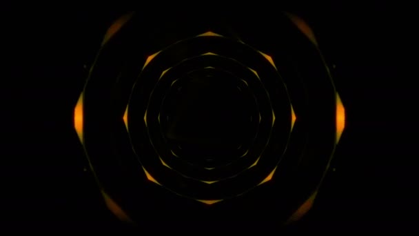 3D animatie van de abstracte tunnel — Stockvideo