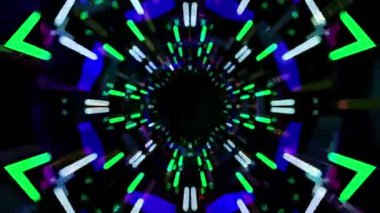 3D soyut tünel animasyon