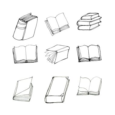 Kitap seti doodles