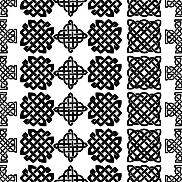 Keltische knoop naadloze patroon — Stockvector