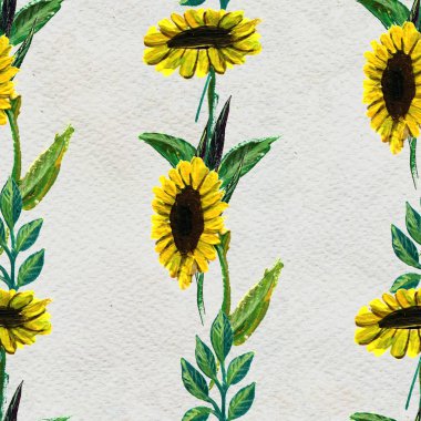 Ayçiçekli kusursuz desen