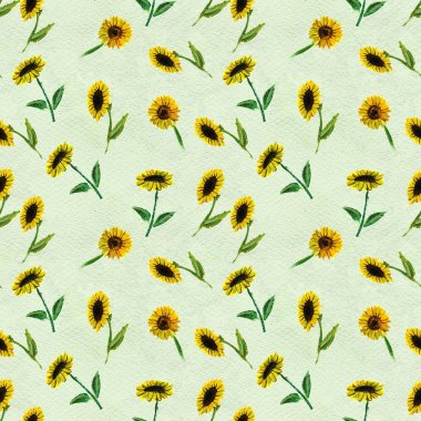 Ayçiçekli kusursuz desen