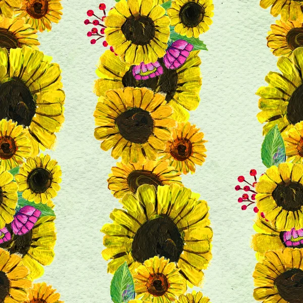 Ayçiçekli kusursuz desen