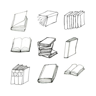 Kitap seti doodles