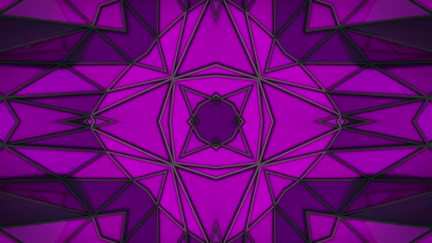 Superficie abstracta poligonal. Renderizado 3D de bucle Semless — Vídeo de stock