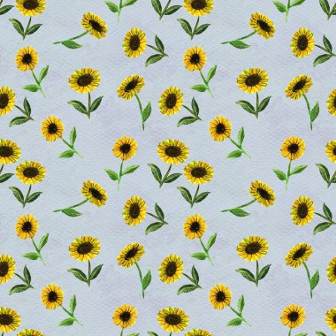 Ayçiçekli kusursuz desen