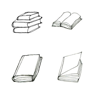 Kitap seti doodles