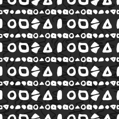 tek renkli geometrik seamless modeli