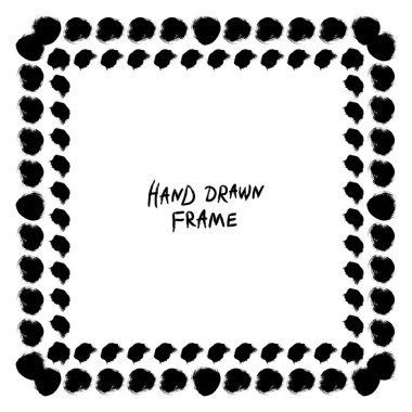 Siyah ve beyaz soyut çerçeve