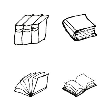 Kitap seti doodles