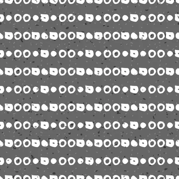 幾何学的な白黒のシームレスなパターン — ストックベクタ