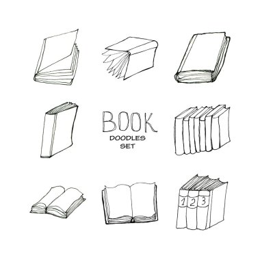 Kitap seti doodles