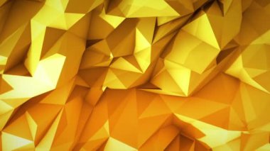 Poligonal soyut yüzey. Semless döngü 3d render