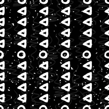 tek renkli geometrik seamless modeli