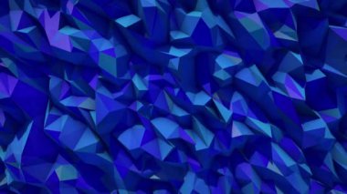 Poligonal soyut yüzey. Semless döngü 3d render