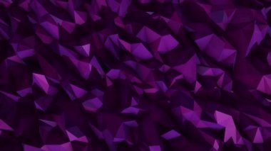 Poligonal soyut yüzey. Semless döngü 3d render