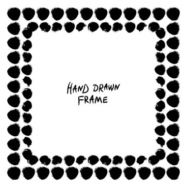 Siyah ve beyaz soyut çerçeve