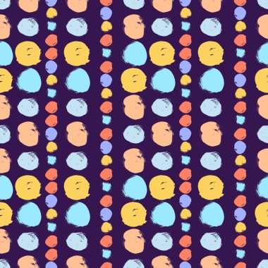 daireler ile kesintisiz renkli desen