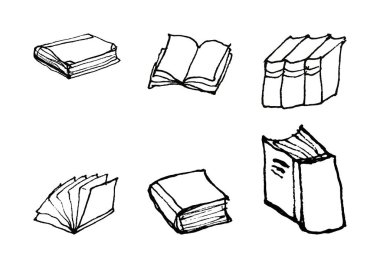 Kitap seti doodles