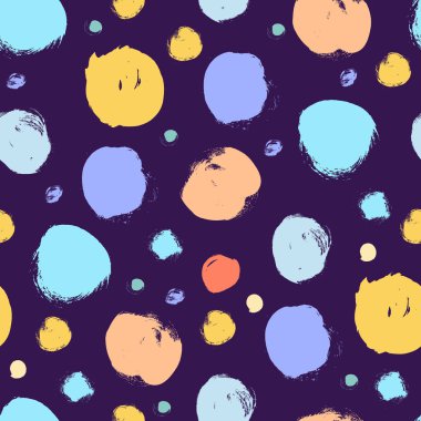 Soyut daireler ile Seamless renkli modeli