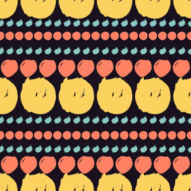 daireler ile kesintisiz renkli desen