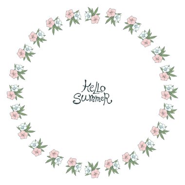 Çember çerçeve çiçek