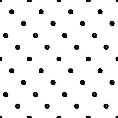 Soyut daireler ile Dikişsiz siyah-beyaz desen