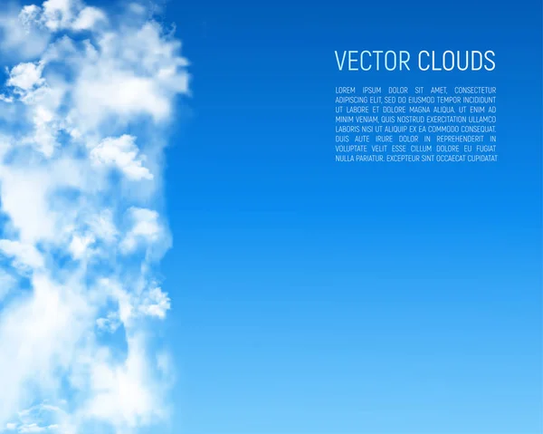 Abstrakt bakgrund med moln — Stock vektor