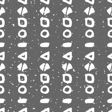 tek renkli geometrik seamless modeli