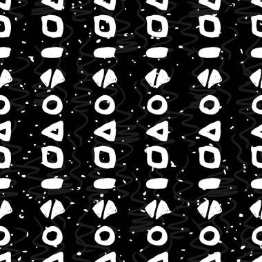 tek renkli geometrik seamless modeli