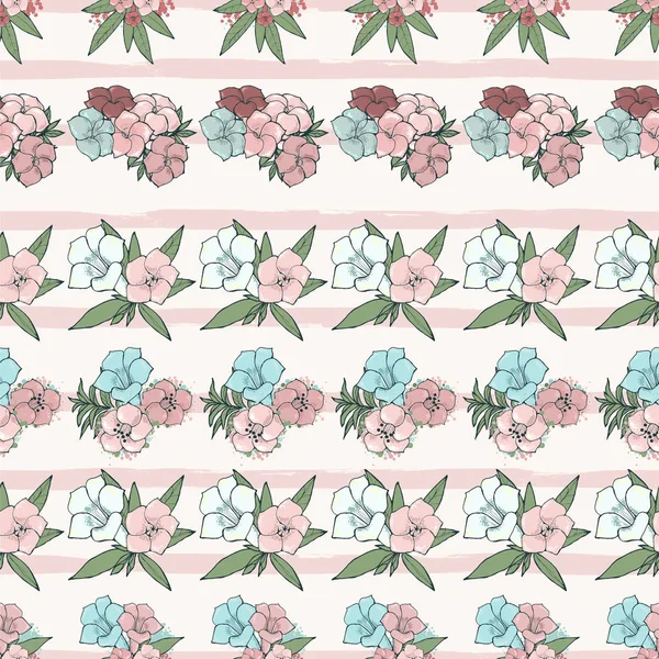 Conjunto de flores exóticas coloridas — Vector de stock