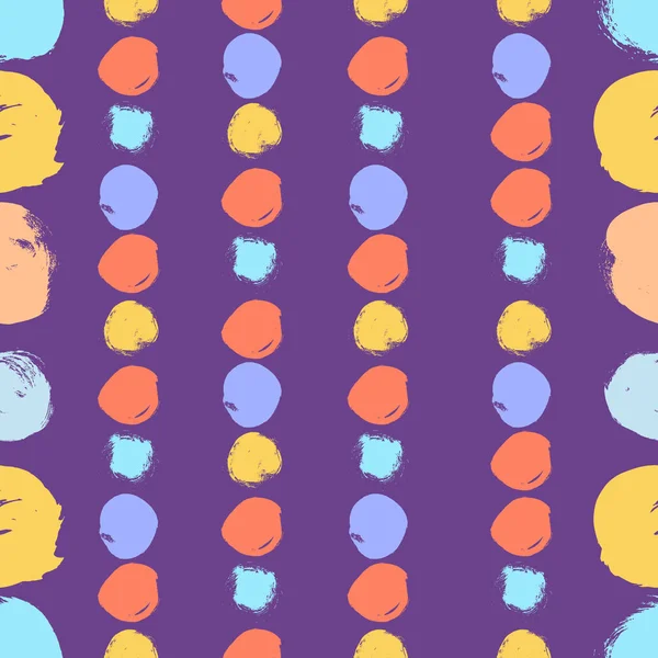 Naadloze kleurrijke patroon met cirkels — Stockvector