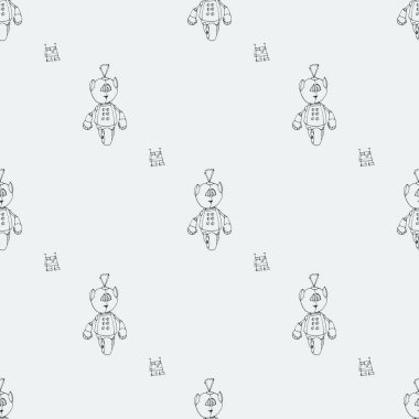 Robot karalamalar desen.