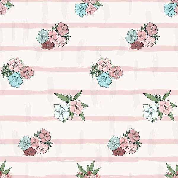 Conjunto de flores exóticas coloridas — Vector de stock