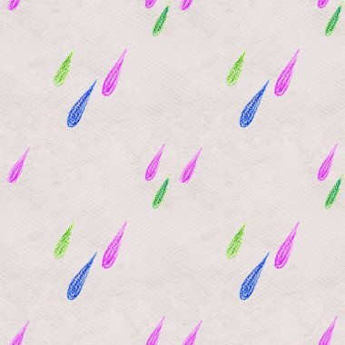 Coloful yağmuru pürüzsüz bir şekilde düşüyor