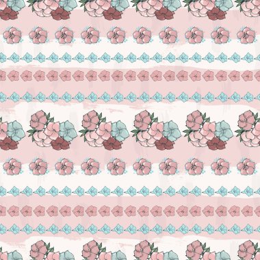 Egzotik renkli çiçekler seti