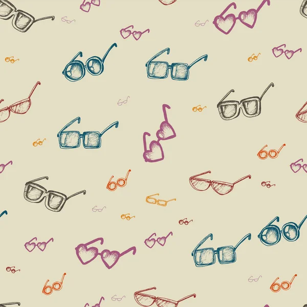 Безшовний візерунок з окулярами — стоковий вектор