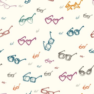 Gözlüklü kusursuz desen