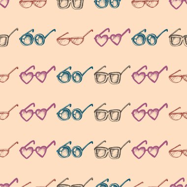 Gözlüklü kusursuz desen