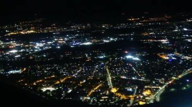 Roma gece havadan görünümü.