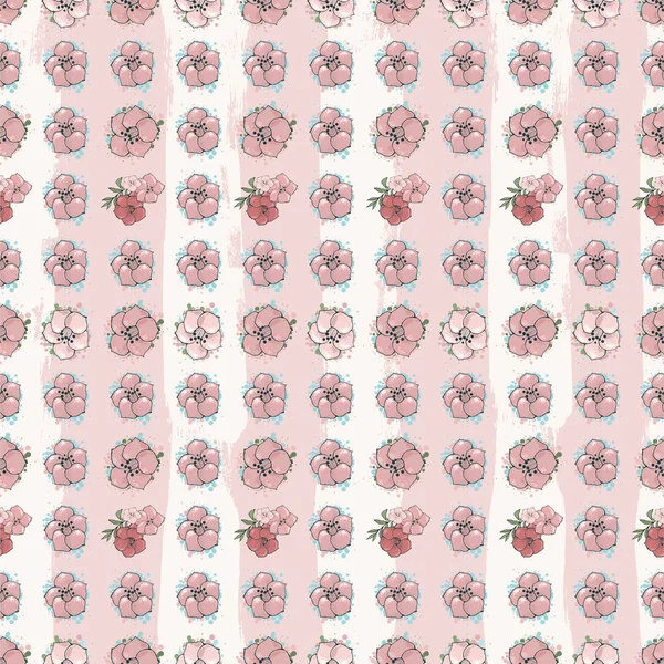 Exotische kleurrijke bloemen set — Stockvector