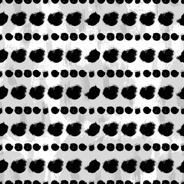 Sorunsuz siyah ve beyaz el çizilmiş desen