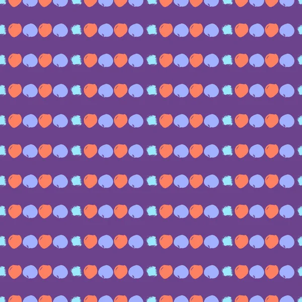 Sömlös färgglada mönster med cirklar — Stock vektor