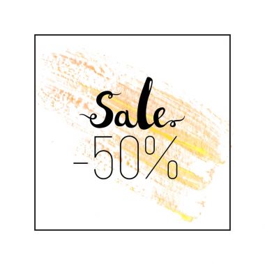 Satışı yazı işareti.