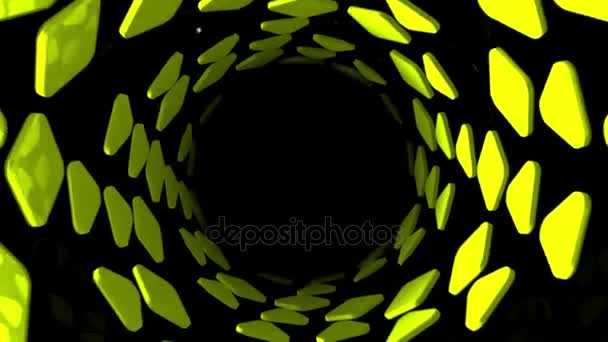 Animation de tunnel abstrait 3d 