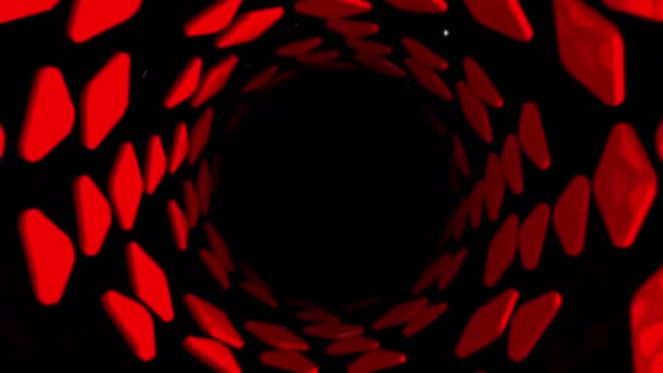 Animation de tunnel abstrait 3d 