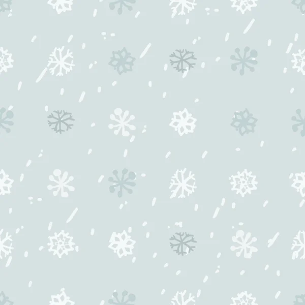 Seamless pattern with snowflakes — Stock Vector