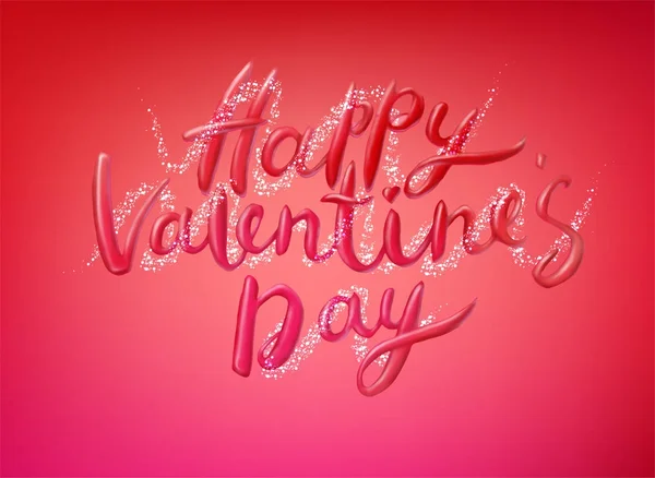 Happy Valentines Day Vector belettering — Stockvector